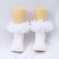 thumbnail image 7 of Akiihool Baby Ruffle Socks Toddler Girls Lace Ruffle Frilly Ankle Socks Comfortable Cotton Socks(White,8-10 Years), 7 of 7