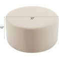 thumbnail image 2 of LUCKHAO  30" Modern Round Ottoman Foot Rest Plush Velvet Multifunctional Extra Seat, Side Table, Accent Piece Footstool for Living Room Bedroom ﻿, 2 of 6