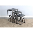 thumbnail image 2 of Pemberly Row Black Sand Solid Wood and Veneers Nesting Table, 2 of 4