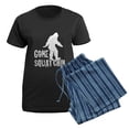 thumbnail image 5 of CafePress - Gone Squatchin Print Women's Dark Pajamas - Women's Short Sleeve Print T-Shirt and Pants Dark Cotton Pajama Set, 5 of 7
