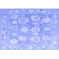 thumbnail image 1 of Ahgly Company Machine Washable Indoor Rectangle Abstract Blue Modern Area Rugs, 2' x 4', 1 of 4