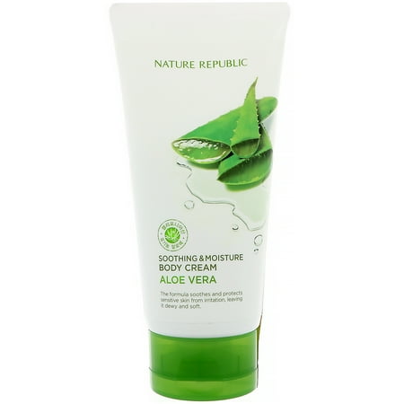 Nature Republic  Soothing   Moisture Aloe Vera  90  Body Cream  5 07 fl oz  150 (Best After Sun Lotion For Sensitive Skin)