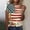 Tops-253Multicolor, variant on Xdegoge 4Th of July Patriotic T Shirt for Women USA American Flag Short Sleeve Crewneck Stars and Stripes Vintage Floral Summer Tops Independence Day Celebration Spirit Tee