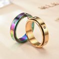 thumbnail image 3 of Anxiety Rings Fidget Rings for Women Stress Relief Spinner Rings for Teen Girls Stress Rings 4Pcs 6MM Titanium Steel Rings Size 5-12_Gift Of G, 3 of 4