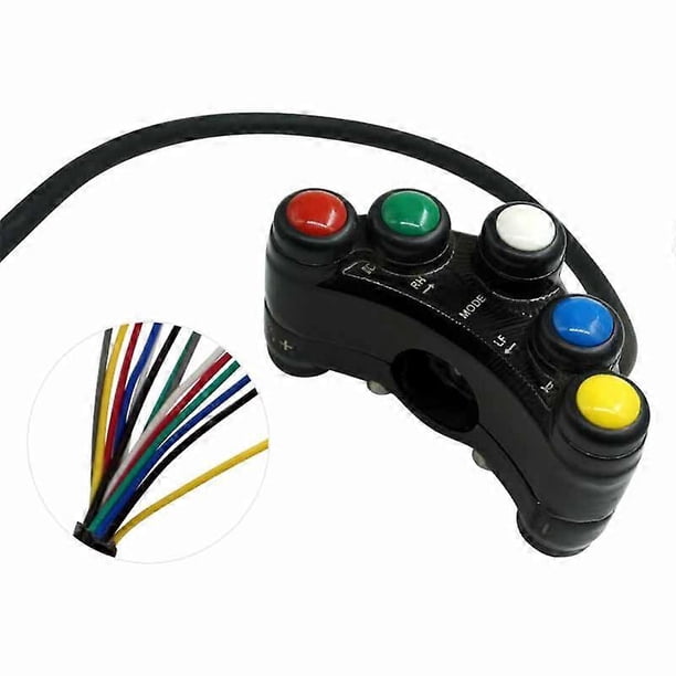 Motorcycle Headlight Spotlight Horn Ignition Multifunction Control ...