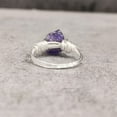 thumbnail image 5 of Natural Amethyst Ring, Rough Amethyst Gemstone Ring, Feb Birthstone, Wire Band, 925 Sterling Silver, Womens Ring, Christmas, Thanksgiving, Handmade, Statement Jewelry, Rough Gemstone Jewelry, 5 of 6