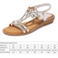 thumbnail image 3 of Sandalias Bohemio Mujer Con Diamantes Imitación Cómodas para Viajes Al Aire Libre, 3 of 9