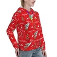 thumbnail image 6 of Wukai Christmas Deer 1 Print Womens Hoodies Fleece Sweatshirts Long Sleeve Sweaters Pullover Fall Outfits Winter Clothes-Small, 6 of 7