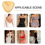 Double Sided Sticky Bra Insert, Waterproof Silicone Self Adhesive Bra Chest Pad:
