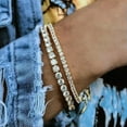 thumbnail image 7 of GKNET NEW Moissanite Tennis Bracelet for Women 925 Sterling Silver Christmas Gift-Silver-17cm, 7 of 7
