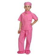 dress up america pink children doctor scrubs toddler costume kids doctor scrubs pretend play outfit