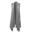 thumbnail image 1 of A2Y Women's Open Front Long Line Soft Sweater Sleeveless Vest Heather Grey ONESIZE, 1 of 5