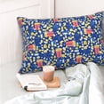 thumbnail image 4 of Honeii Cute Popcorn Print Pillow Cases,Plush Throw Pillow Covers,Decorative Pillowcase for Sofa, Couch, Living Room-20"x30", 4 of 5