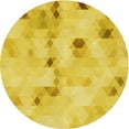 thumbnail image 1 of Ahgly Company Machine Washable Indoor Round Transitional Banana Yellow Area Rugs, 6' Round, 1 of 7