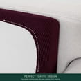 thumbnail image 4 of CHUN YI 1 Piece Cushion Cover Spandex Stretch Textured Grid Box Cushion Seat Slipcover, 4 of 6