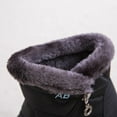 thumbnail image 6 of Waterproof Winter Women Shoes Snow Boots Fur-lined Slip On Warm Ankle, 6 of 12