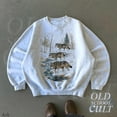 thumbnail image 4 of Vintage Wolf Pack Sweatshirt | Winter Forest Wildlife Pullover, 4 of 7