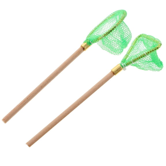 WEUVEB Fishing Net Kids Mini Fishing Net Toy Pretend Play 2Pcs
