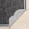 thumbnail image 5 of Hauteloom Arnola Living Room, Bedroom Patio Outdoor Area Rug - Traditional - Black, Cream - 6'7" x 9', 5 of 6