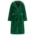 thumbnail image 6 of CZHJS Women's Baggy Maxi Duster Outwear Trendy Winter Clothes Lady Casual Jackets Long Sleeve Trench Cardigan Solid Color Notch Stand Collared Coat Office Brazer Outdoor Mint Green XXXXL, 6 of 6
