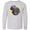 AC-Heather Grey, variant on Inktastic Colorful Lurking Gator Long Sleeve Youth T-Shirt