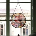 thumbnail image 3 of Pink Cardinal Stained Glass Suncatcher, Pink Cardinal Christmas, Pink Cardinal Decor, Christmas Stained Glass Suncatcher Decorations for Window, Christmas OUrmpi, 3 of 5