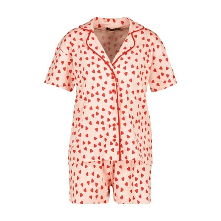 

Womens Satin Short Pajamas Set Sleepwear Button Down Two-piece Pj Sets Flannel Loungewear