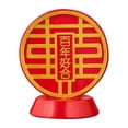 thumbnail image 2 of Resina Tradición China Roja Feliz, Decoraciones DIY Portátiles Festival Creativo Rojo, 2 of 9