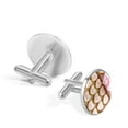 thumbnail image 3 of Mother's Day Elegant Stainless Steel Silver Shirt Cufflinks for Formal Attire, 3 of 6
