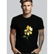 thumbnail image 1 of Camiseta informal de moda para hombre con estampado de abejas: cuello redondo, manga corta, tejido elástico, lavable a máquina., 1 of 7