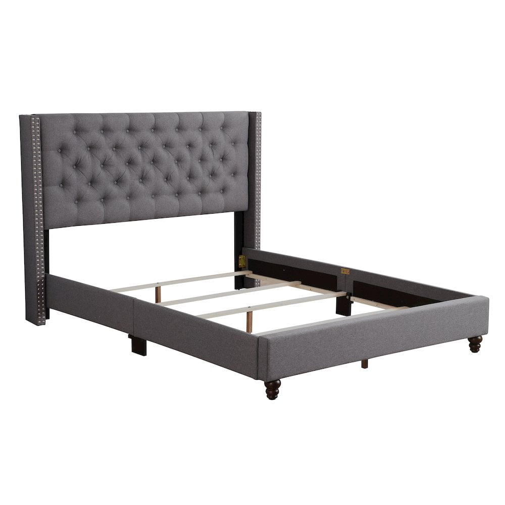 Glory Furniture Julie Queen Bed in Gray Color