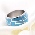 thumbnail image 2 of 10mm Stainless Steel AAA Band Men/Womens Silver/Gold-Color Ring Size 7-12, 2 of 6