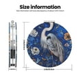 thumbnail image 3 of Goofa Blue Heron Floral Garden Pattern Pocket Mirror, Portable Makeup Mirror,Travel Makeup Mirror,Dual-Sided Compact Mirror,Gift Makeup Mirror-Round Shape, 3 of 9