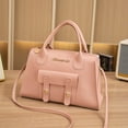 thumbnail image 2 of Purse and Handbags for Women PU Leather Tote Satchel Shoulder Bag Top Handle Crossbody Bags with Zipper ang Shoulder Starp Pink, 2 of 9