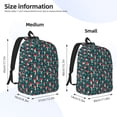 thumbnail image 4 of Daiia Amanita Mushroom Vintage Canvas Backpack for Men and Women ,Hiking Backpack,Travel Laptop Bag for School,Large Capacity Backpack, 4 of 8