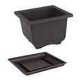 thumbnail image 2 of Training Pots with Tray Flowerpots Durable Bonsai Training Pots Plant Container Portable Outside for Office Home Living Room Ornament Square, 2 of 7