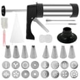 thumbnail image 1 of Stainless Steel Churro Maker Machine Cookie Dough Press Gun Piping Kit (asshown ), 1 of 11