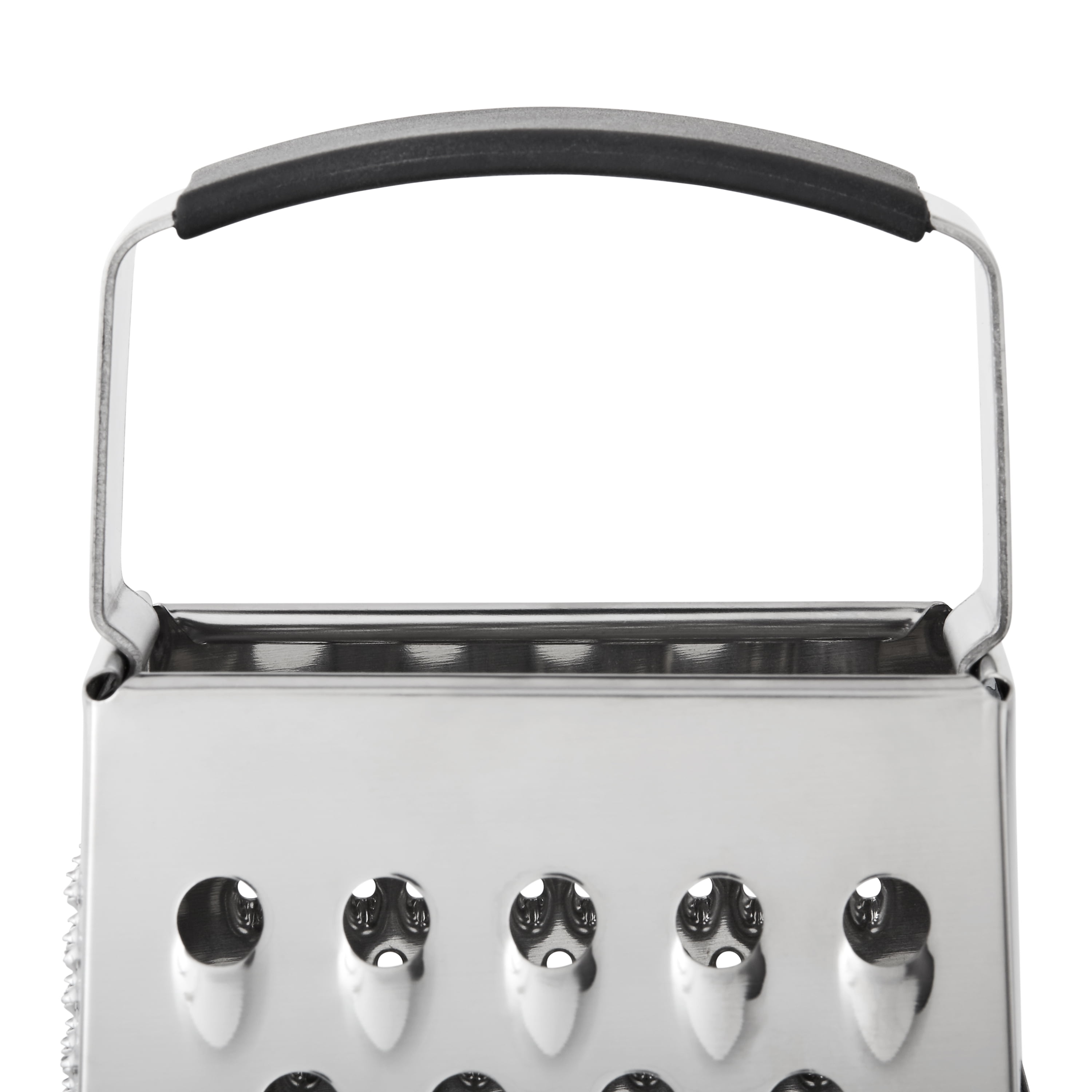 Choice 9 4-Sided Stainless Steel Box Grater with Soft Grip