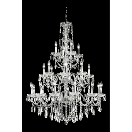 

Pendants Porch 24 Light With Clear Crystal Royal Cut Chrome size 36 in 1440 Watts - World of Classic