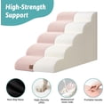 thumbnail image 4 of Dog Stairs for Small Dogs .” H Pet Step with Leakproof Cover High Density Foam Cat Ramp for Couch Sofa or Chair Lightweight Durable Comfort .x.x Step, 4 of 8