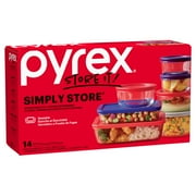 Pyrex Simply Store Glass Bakeware Set, 14 Piece