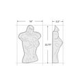 thumbnail image 3 of White Plastic Female Bust for Pegboard and Slatwall, 2-Pack, 3 of 4