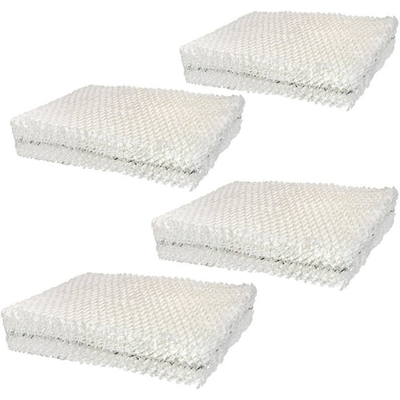 HQRP Humidifier Wick Filter (4-pack) for Lasko THF8 TFH-8 L8-C Fits Lasko Natural Cascade 1128, 1129, 9930 Humidifiers