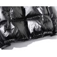 thumbnail image 5 of Men's Plain Glossy Thick Hooded Coat Winter Loose Warm Jacket OutwearL, 5 of 5