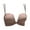 Coffee, variant on ,Women's Front Closure Seamless Bras Anti-Sagging Wireless Bra Lightweight Enhancing Small Bust Bralettes Coffee D