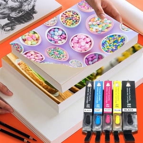Premium Edible Ink Cartridges 280/281 XXL, Compatible with Canon Printers, 5-Color Set for Cake and Food Printing