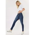 thumbnail image 6 of Kancan - Women's High Rise Curvy Button Fly Super Skinny Jeans - KC7114, 6 of 11