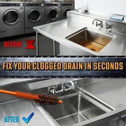 FlexiSnake Pro Drain Weasel Snake Hair Clog Remover أدوات السباكة ، 5 Pack