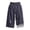 A-Navy197, variant on Wrap Belt Wide Leg Cropped Pants for Men Print Motif Street Asian Trousers