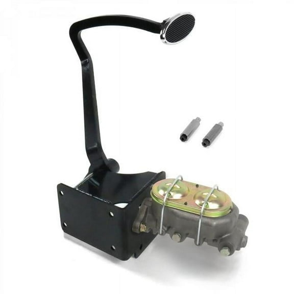 Helix Suspension Brakes & Steering  40-48 Chevy Manual Brake Pedal Kit Disc & Disc Small Oval Chrome Pad